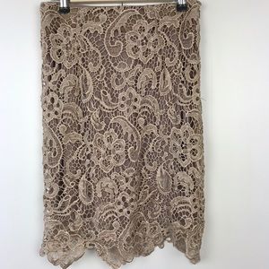 Stella Laguna Beach | Lace Floral Pencil Skirt